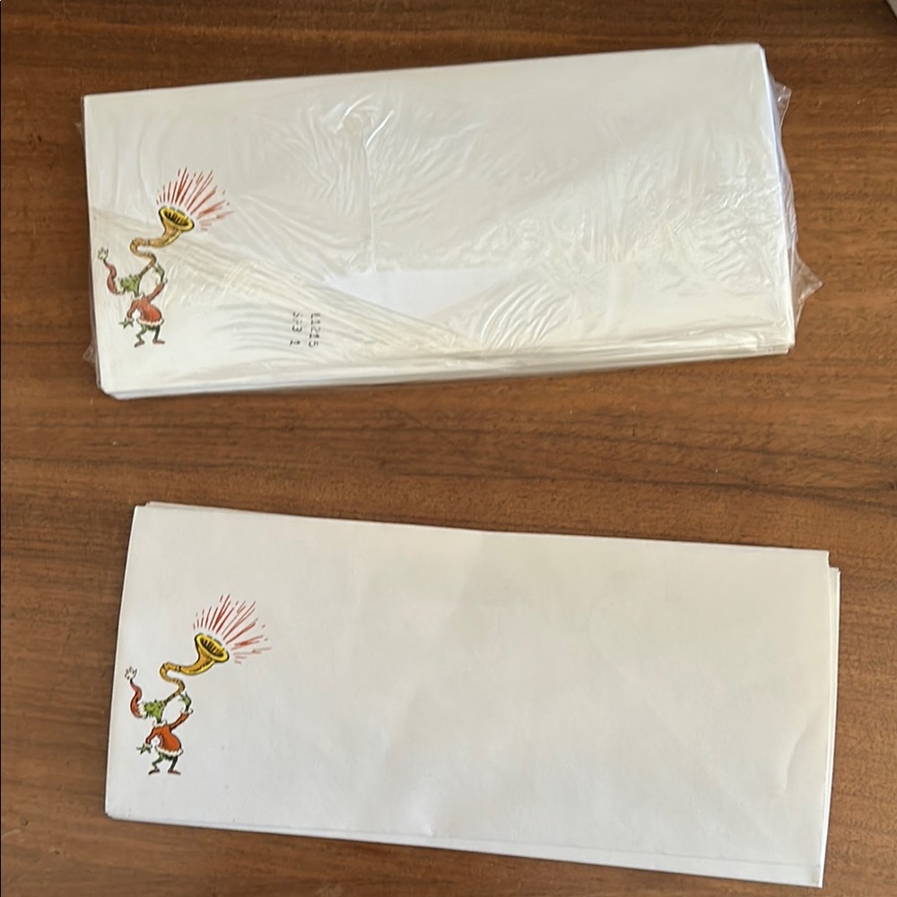 Dr. Seuss White Paper business size envelopes